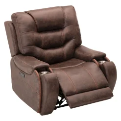 Fauteuil inclinable électrique avec appui-tête et repose-pieds ajustables