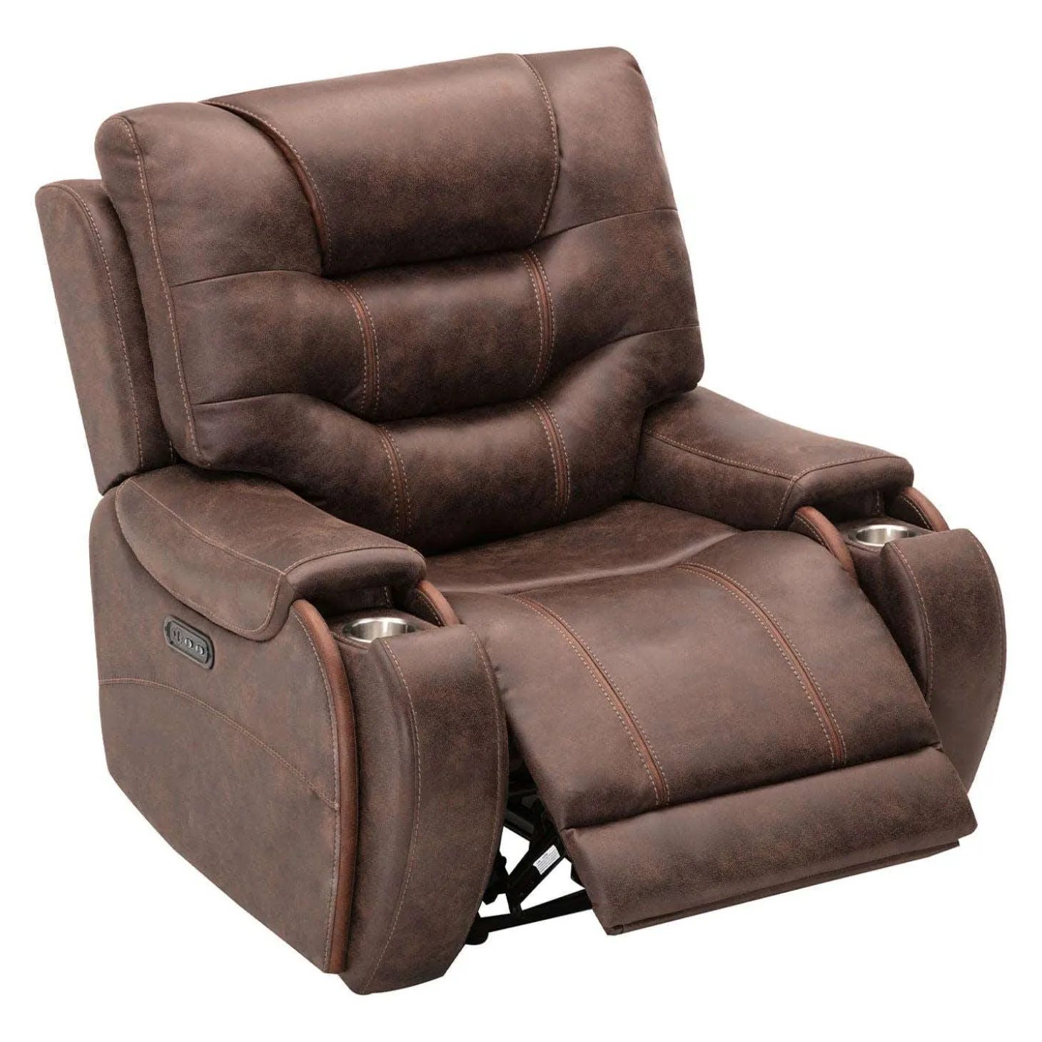 Fauteuil inclinable électrique avec appui-tête et repose-pieds ajustables