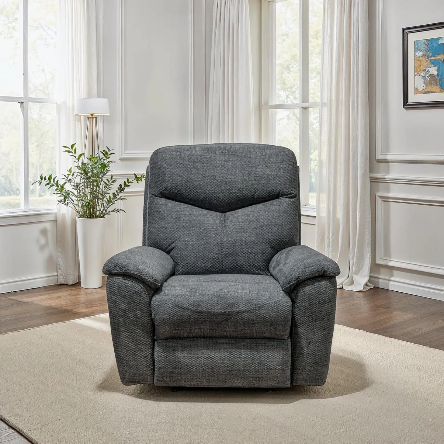 Fauteuil inclinable électrique - gris