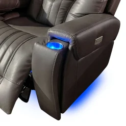 Fauteuil inclinable électrique avec appui-tête ajustable