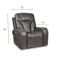 Fauteuil inclinable électrique avec appui-tête ajustable