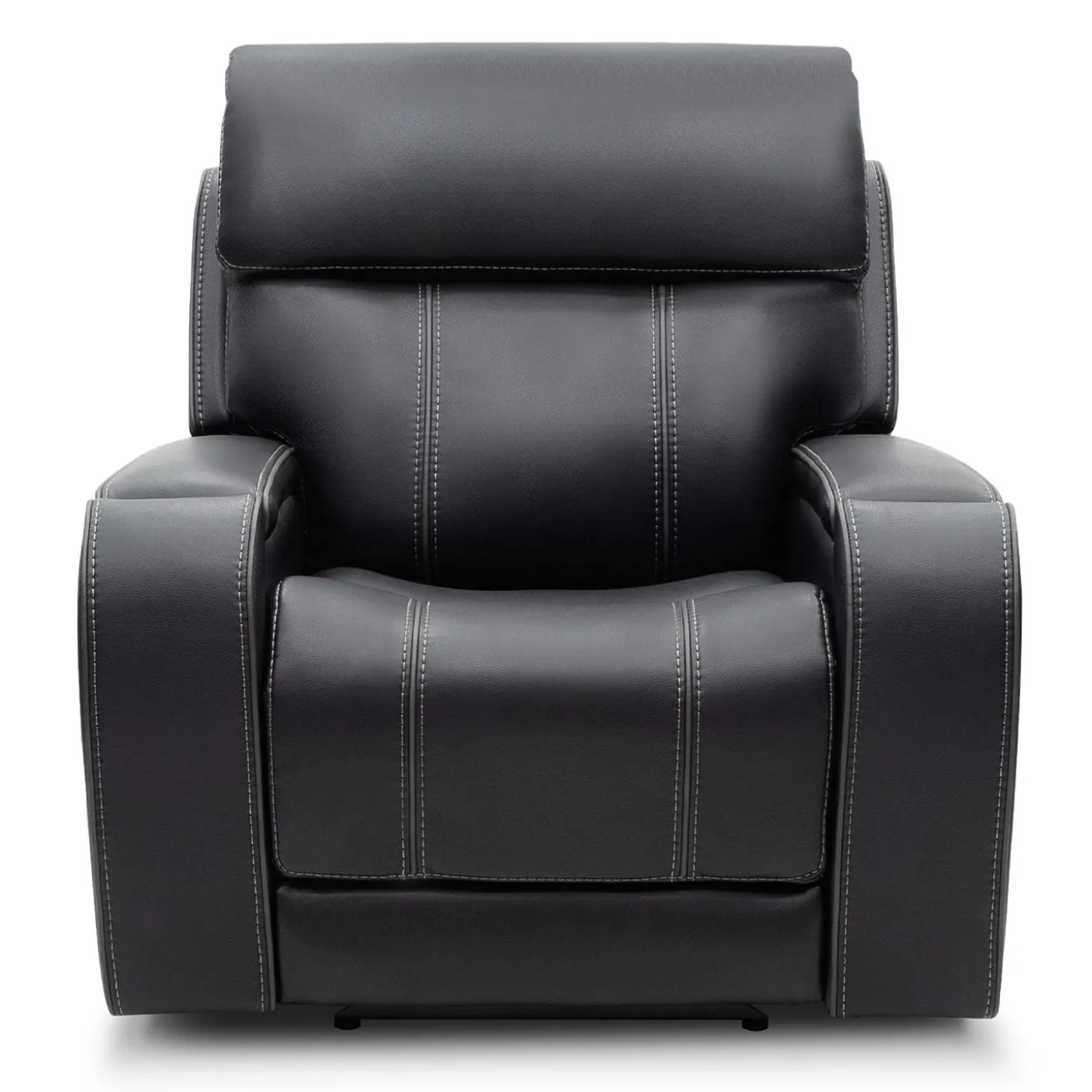 Fauteuil inclinable électrique avec appui-tête ajustable, commandes rétractables et système de son immersif