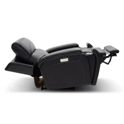 Fauteuil inclinable électrique avec appui-tête ajustable, commandes rétractables et système de son immersif