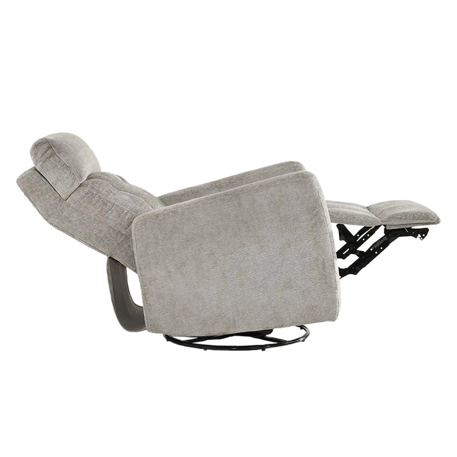 Fauteuil inclinable électrique berçant et pivotant avec appui-tête ajustable