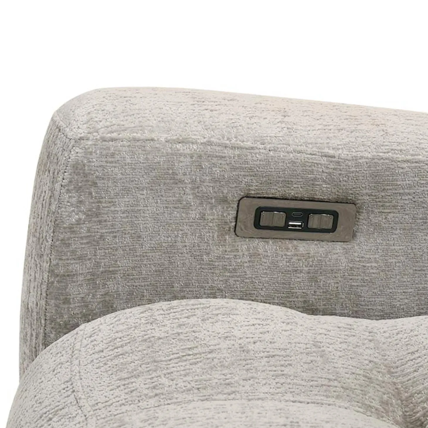 Fauteuil inclinable électrique berçant et pivotant avec appui-tête ajustable