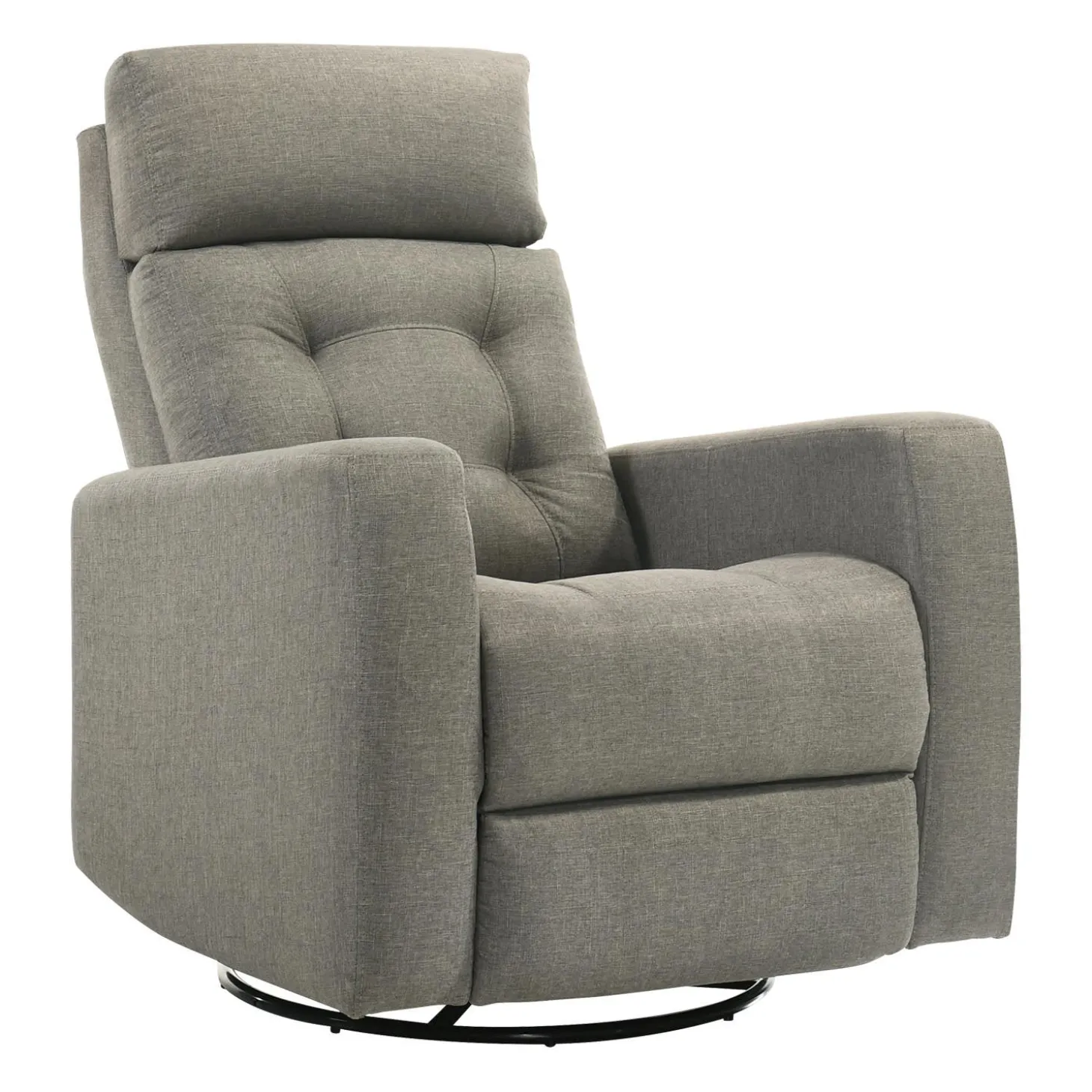 Fauteuil inclinable électrique berçant et pivotant avec appui-tête ajustable