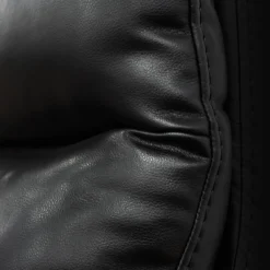 Fauteuil inclinable électrique avec rangement, porte-gobelets et éclairage DEL - noir