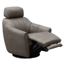 Fauteuil inclinable pivotant électrique avec système audio intégré - gris