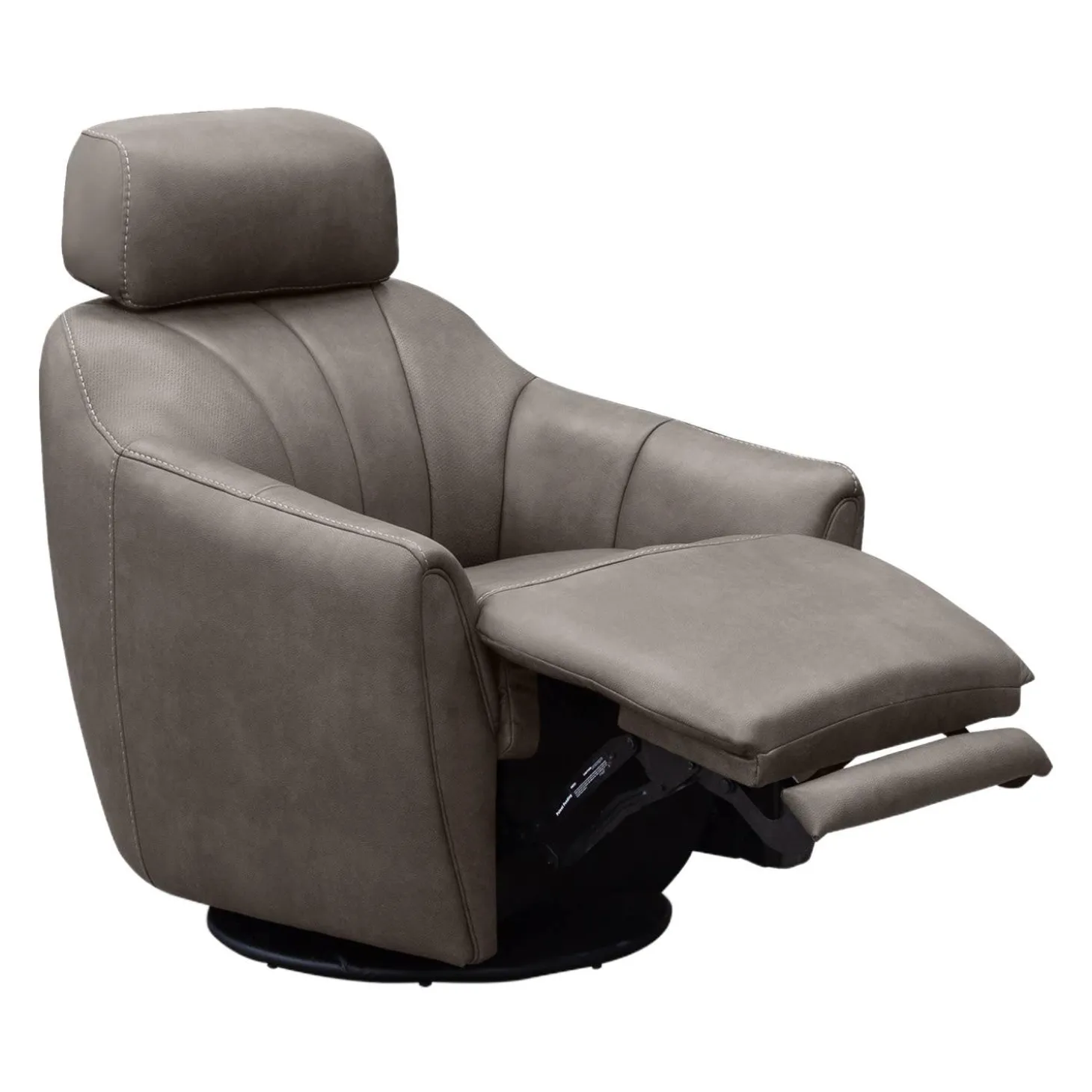 Fauteuil inclinable pivotant électrique avec système audio intégré - gris