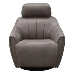 Fauteuil inclinable pivotant électrique avec système audio intégré - gris