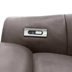 Fauteuil inclinable pivotant électrique avec système audio intégré - gris
