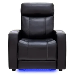Fauteuil électrique inclinable et système audio intégré - noir