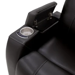 Fauteuil électrique inclinable et système audio intégré - noir