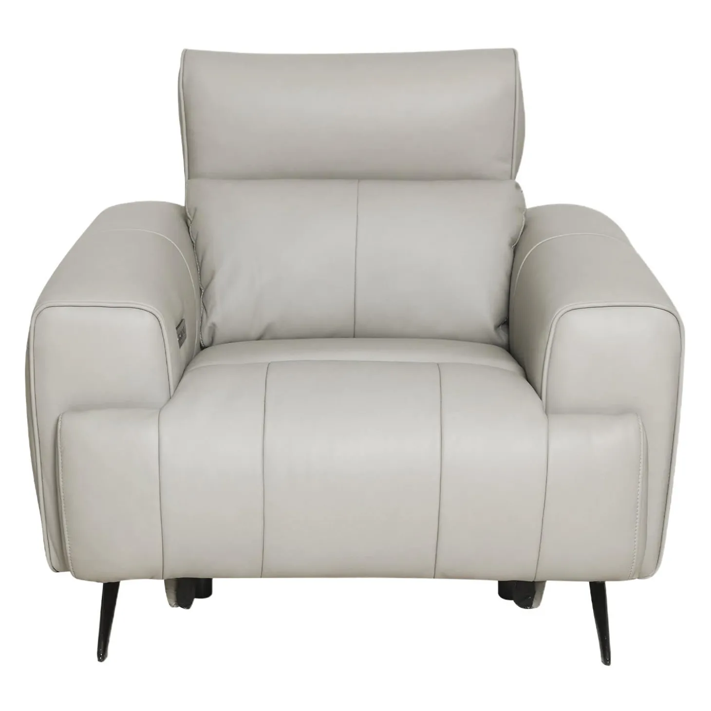 Fauteuil électrique inclinable en cuir véritable