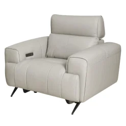 Fauteuil électrique inclinable en cuir véritable