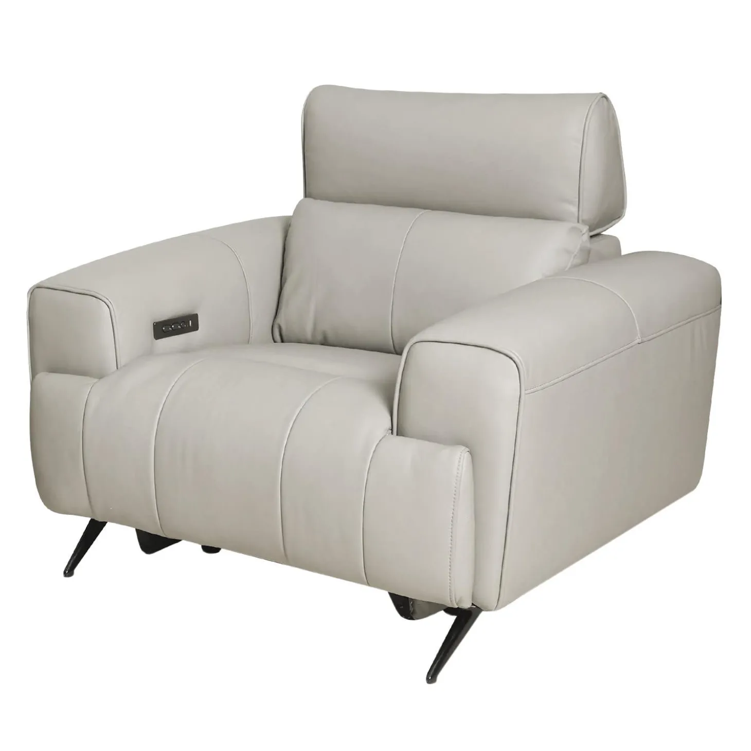 Fauteuil électrique inclinable en cuir véritable