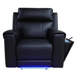 Fauteuil électrique inclinable avec massage, chaleur et console rétractable avec système de son intégré