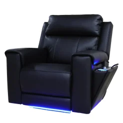Fauteuil électrique inclinable avec massage, chaleur et console rétractable avec système de son intégré