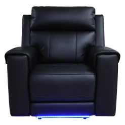 Fauteuil électrique inclinable avec massage, chaleur et console rétractable avec système de son intégré