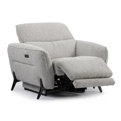 Fauteuil électrique inclinable avec appui-tête ajustable - tissu