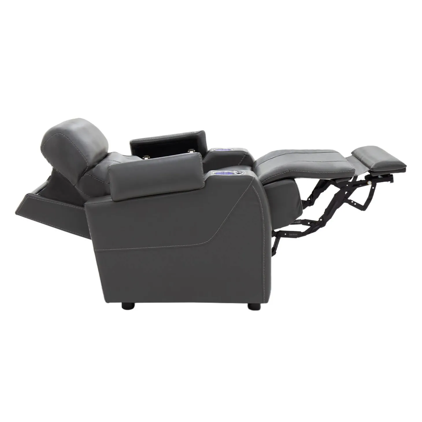 Fauteuil électrique inclinable et système audio intégré - gris