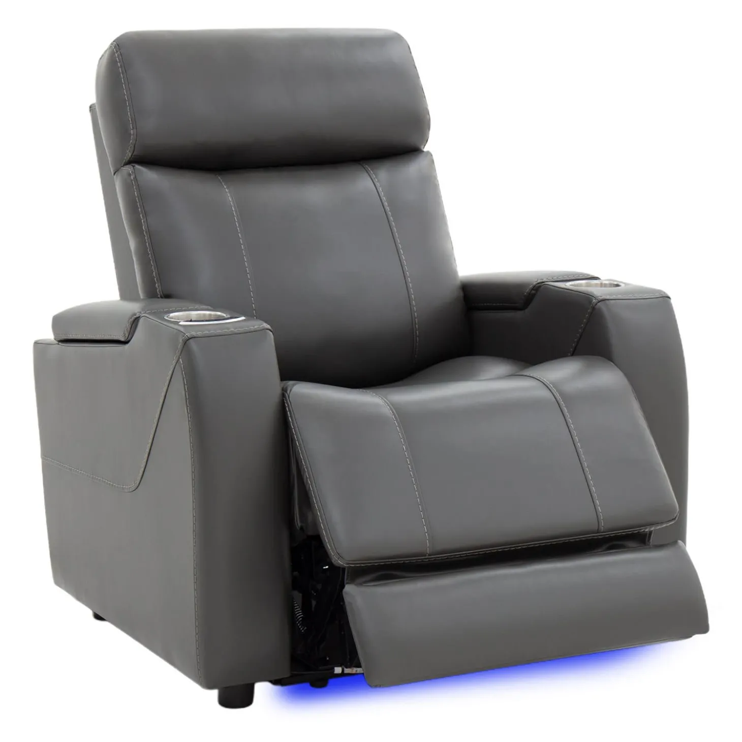 Fauteuil électrique inclinable et système audio intégré - gris