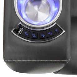 Fauteuil électrique inclinable et système audio intégré - gris