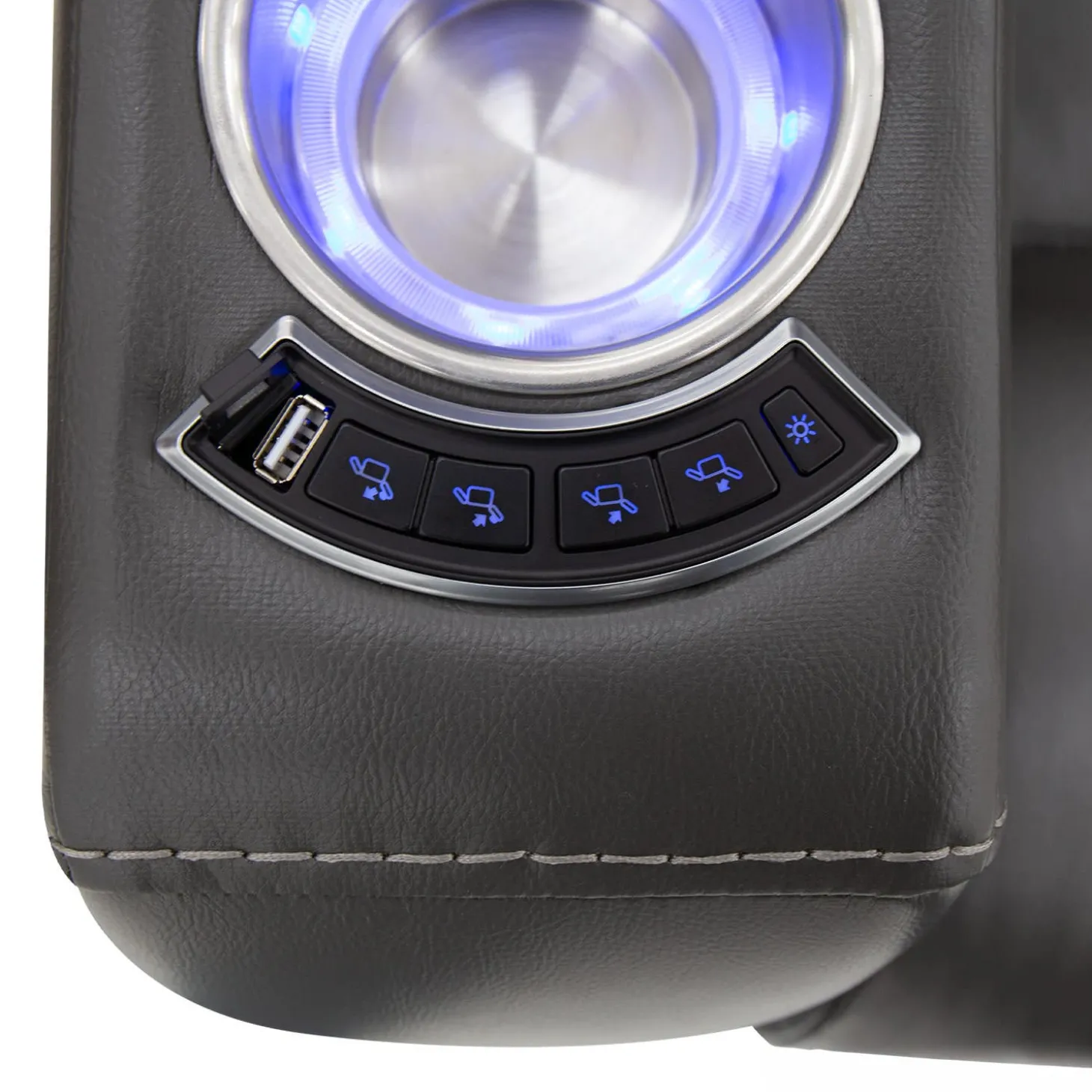 Fauteuil électrique inclinable et système audio intégré - gris
