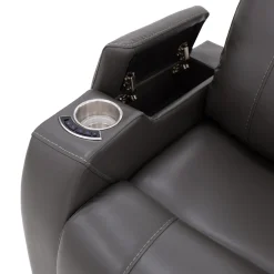 Fauteuil électrique inclinable et système audio intégré - gris
