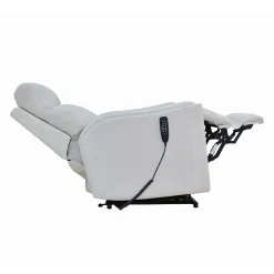 Fauteuil lève-personne inclinable électrique avec massage, chaleur et appui-tête ajustable - beige