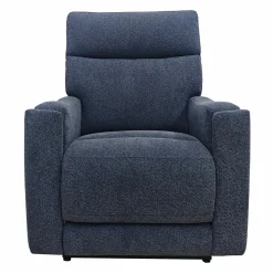 Fauteuil lève-personne inclinable électrique avec massage, chaleur et appui-tête ajustable - bleu