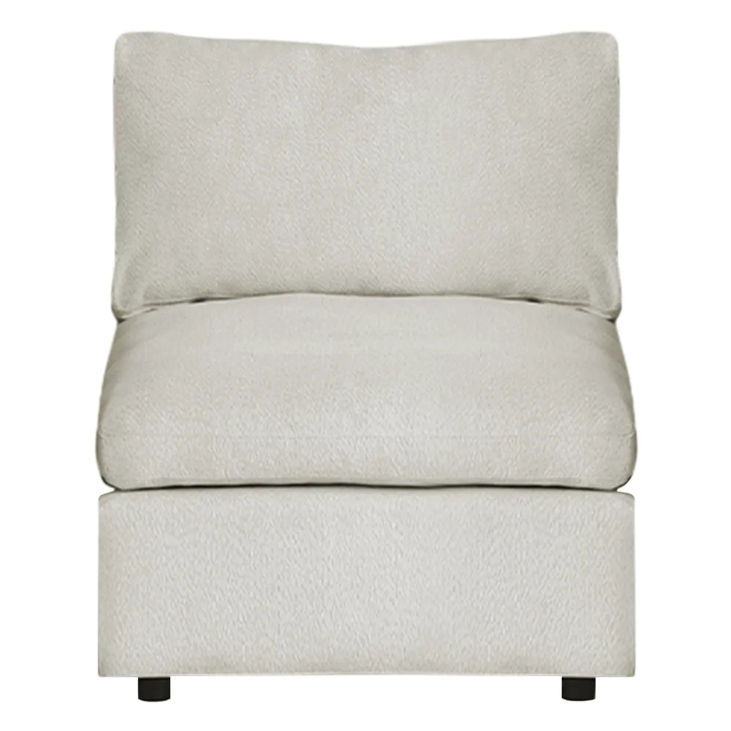 Fauteuil modulaire sans bras - beige