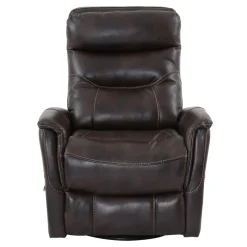 Fauteuil pivotant inclinable en cuir