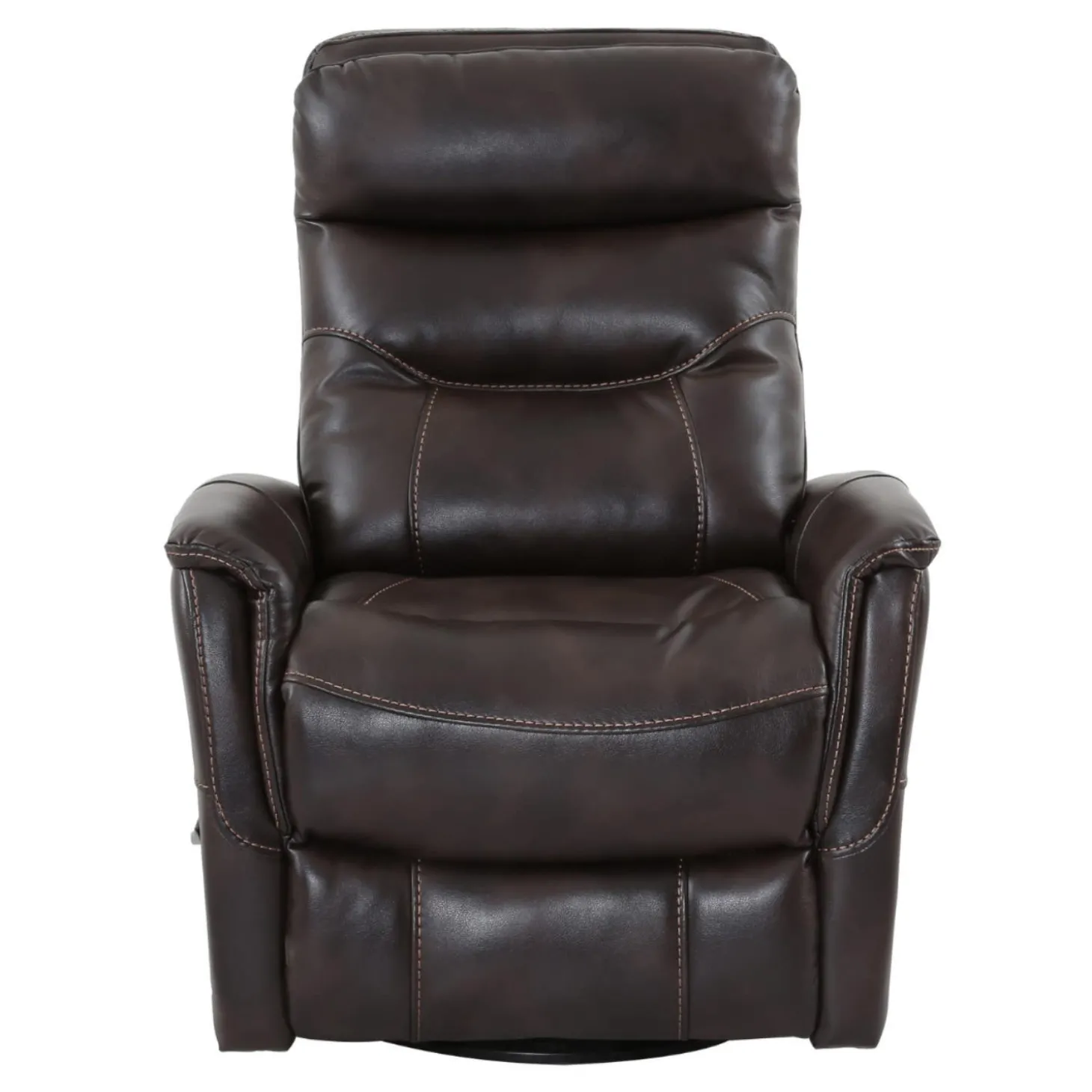 Fauteuil pivotant inclinable en cuir