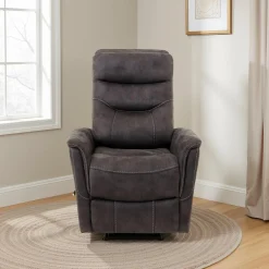 Fauteuil pivotant inclinable en tissu