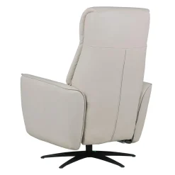 Fauteuil tout cuir électrique inclinable et pivotant 4 moteurs avec massage, haut-parleurs intégrés et lumières LED