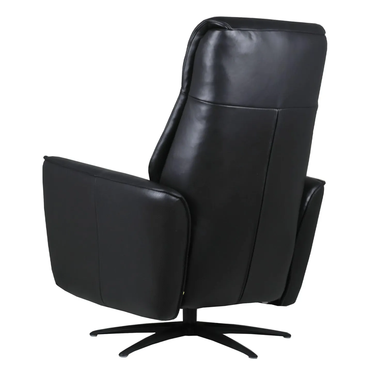 Fauteuil tout cuir électrique inclinable et pivotant 4 moteurs avec massage, haut-parleurs intégrés et lumières LED