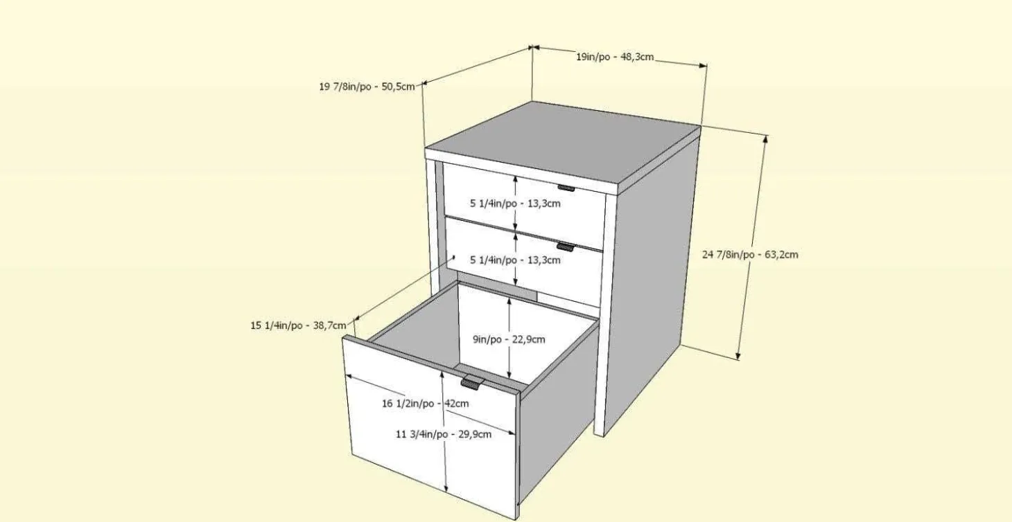 Filière 3 tiroirs - Nexera