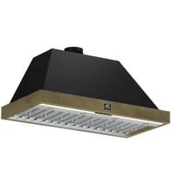 FORNO Hotte de cuisinière murale 48" Standard Noir 48" , 600 PI3/MIN-FRHWM5078-48