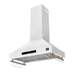 FORNO Hotte de cuisinière murale Cheminée Blanc 35.2" , 375 PI3/MIN-FRHWM5503-36