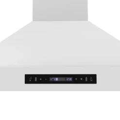 FORNO Hotte de cuisinière murale Cheminée Blanc 35.2