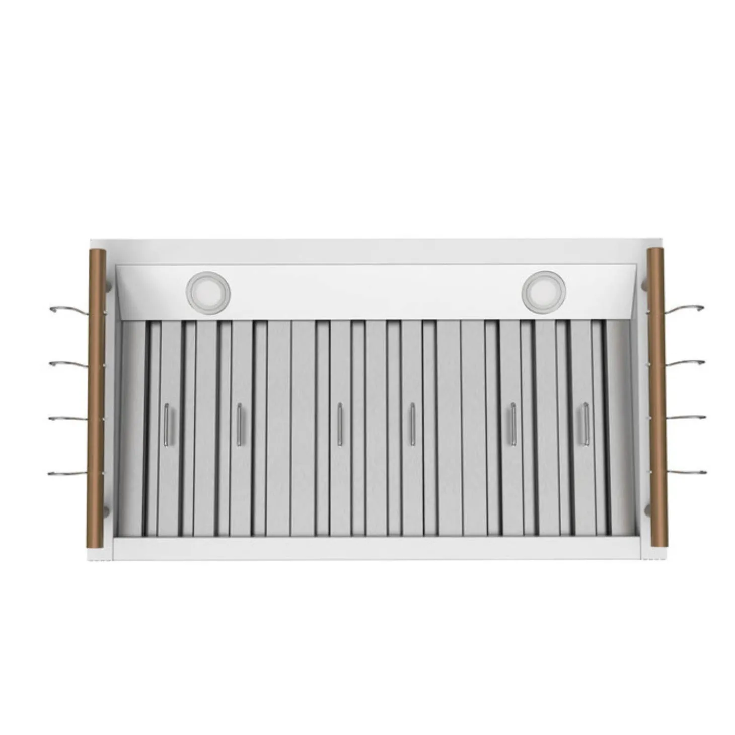 FORNO Hotte de cuisinière murale Cheminée Blanc 35.2" , 375 PI3/MIN-FRHWM5503-36