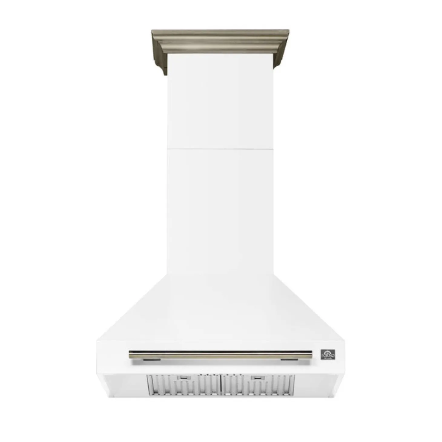 FORNO Hotte murale 30po Cheminée Blanc 30" , 600 PI3/MIN-FRHWM5095-30