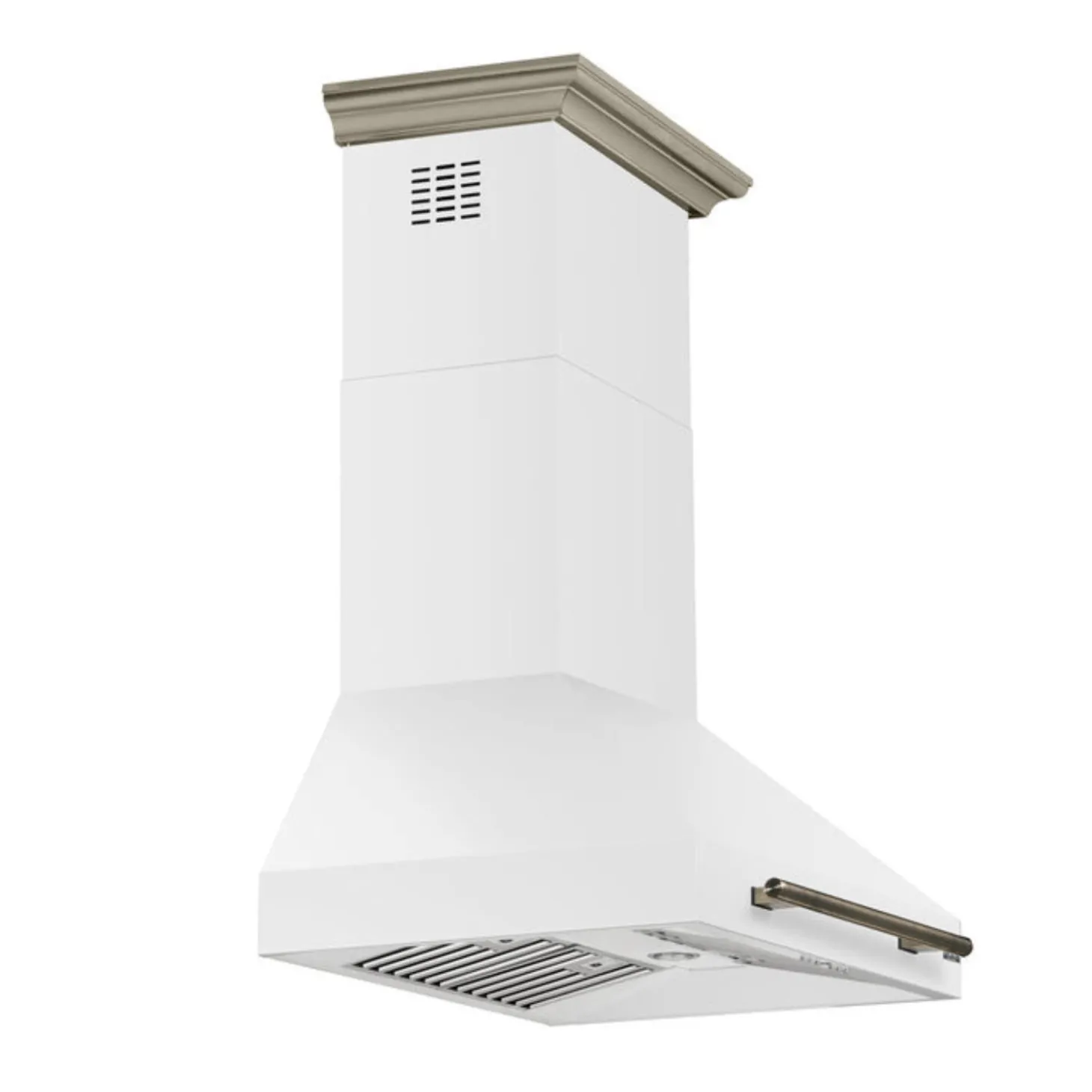 FORNO Hotte murale 30po Cheminée Blanc 30" , 600 PI3/MIN-FRHWM5095-30