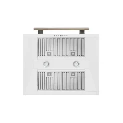 FORNO Hotte murale 30po Cheminée Blanc 30