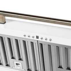 FORNO Hotte murale 30po Cheminée Blanc 30