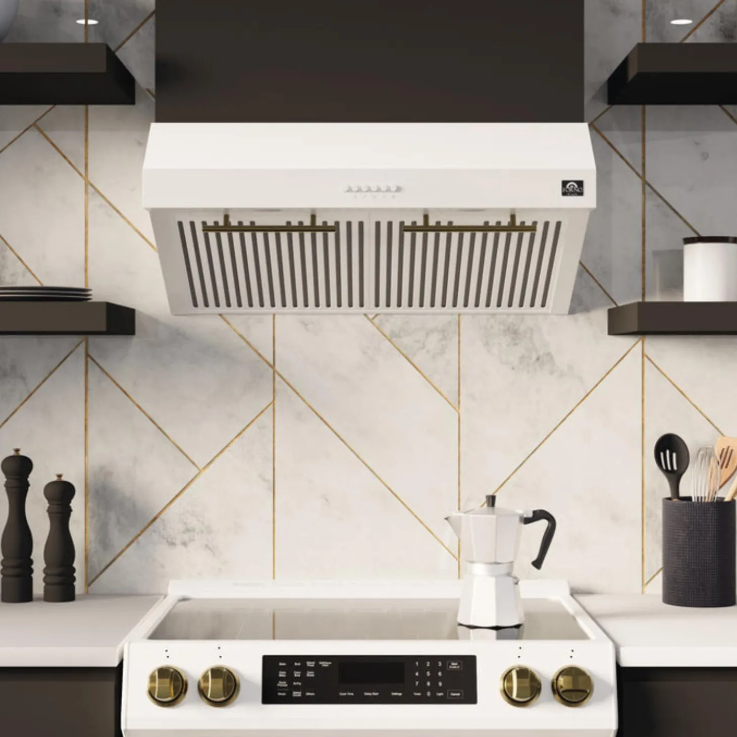 FORNO Hotte Standard Blanc 30" , 600 PI3/MIN-FRHUC5255-30