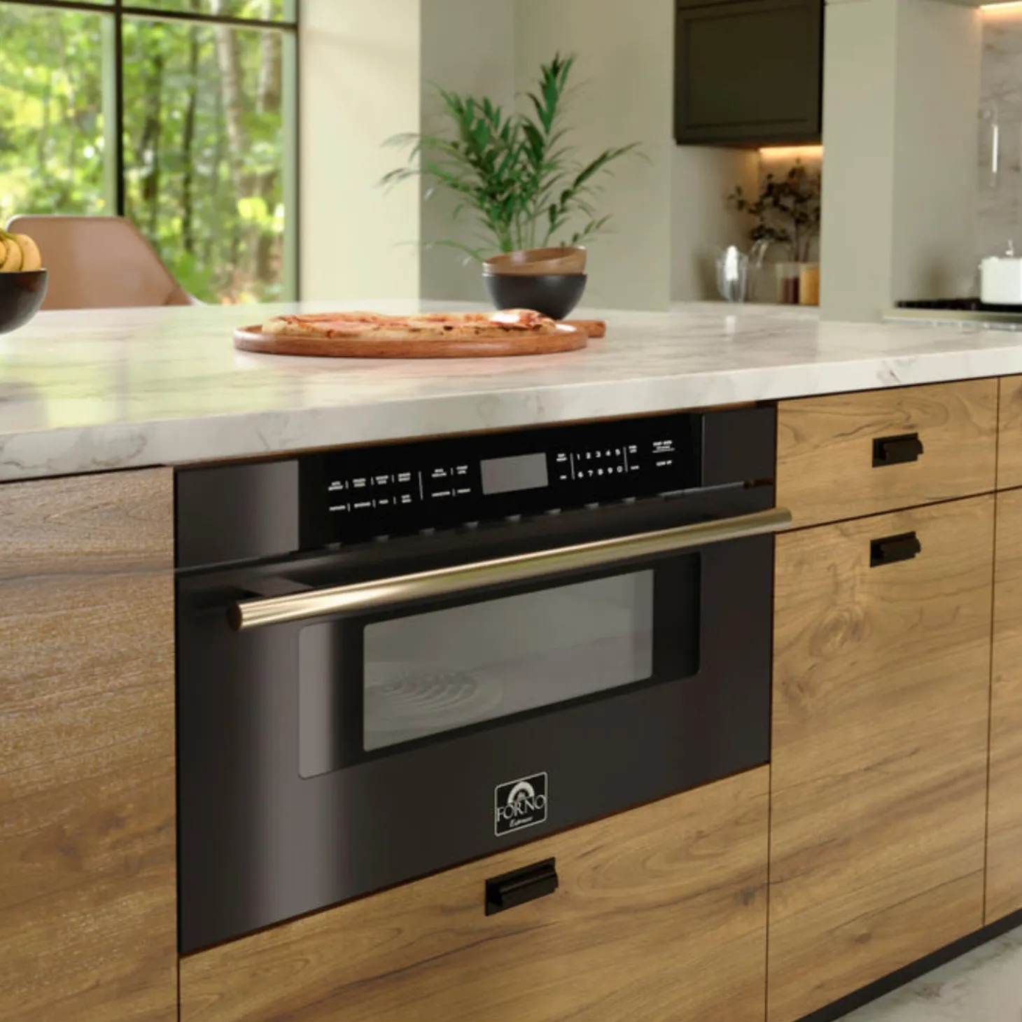 FORNO Micro-ondes tiroir 30" Noir 1500 30" FMWDR3000-30