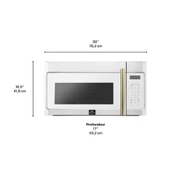 FORNO Micro-ondes/hotte 1,5 pi3, Blanc, 30