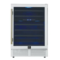 FORNO Refroidisseur à vin double zone 24" Blanc 24" - FWCDR6634-24